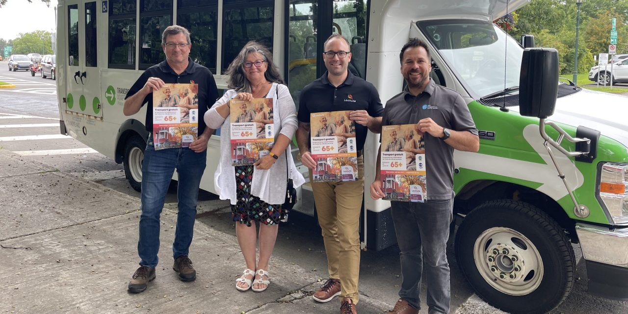 Free public transportation for seniors in downtown Lachute