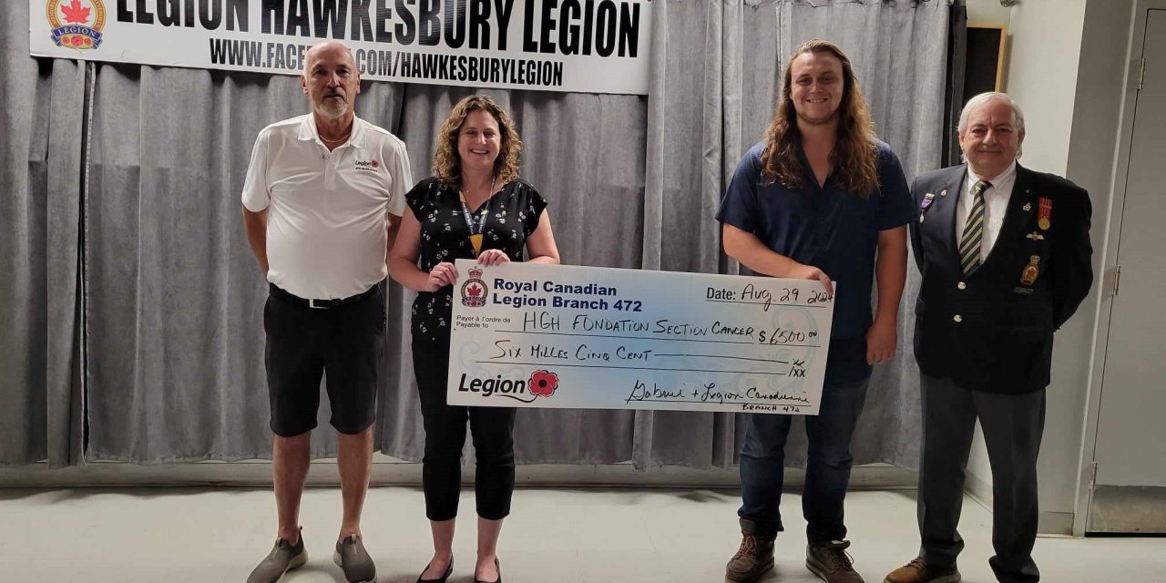 Legion gives $6,500 to HGH Foundation