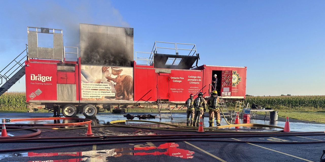 Mobile unit trains local firefighters