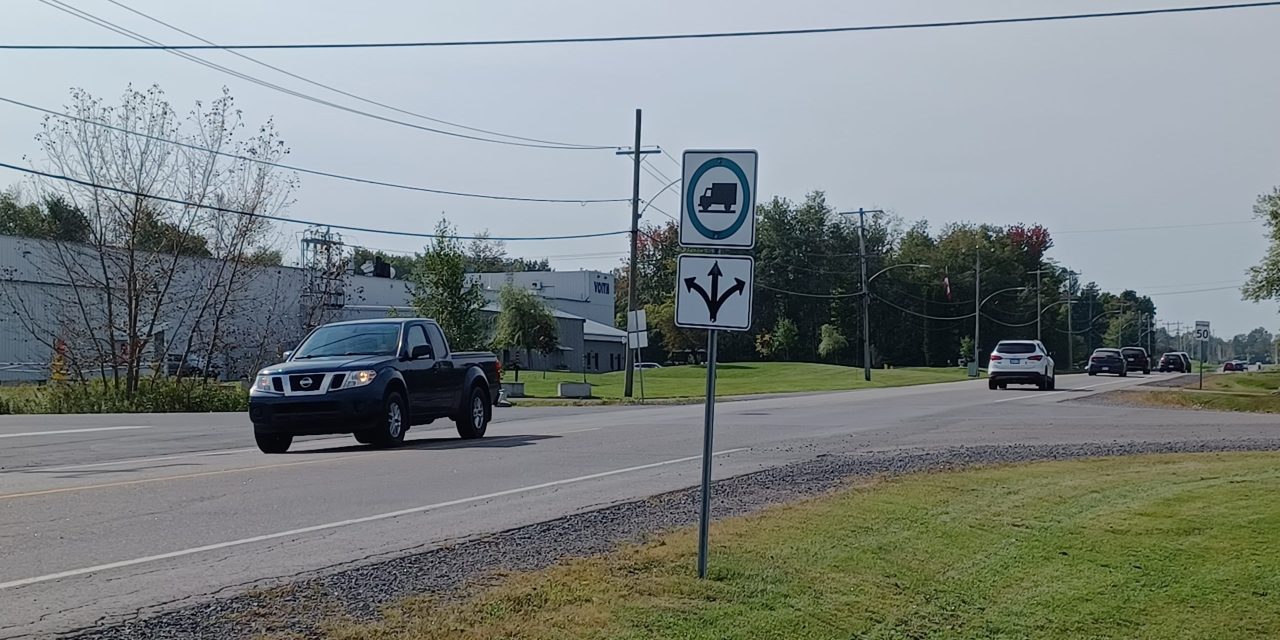 Hawkesbury moving ahead with new signage and enforcement plans for heavy trucks