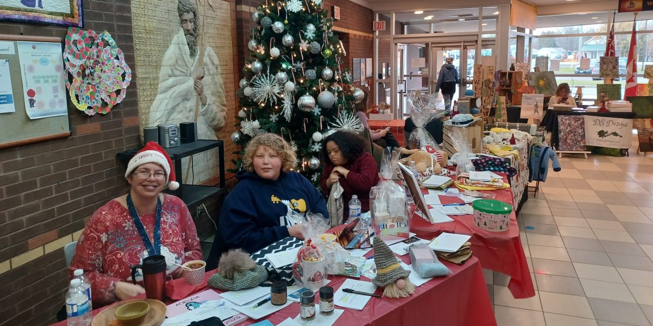 Seasonal shopping at St. Jude school