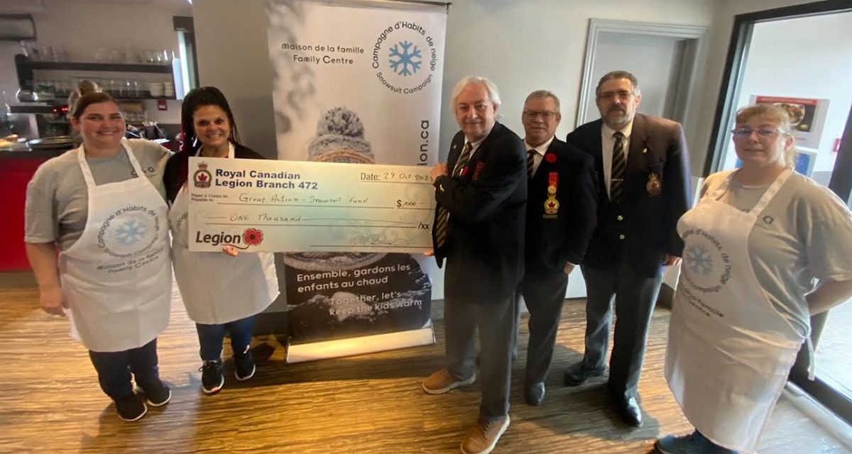 Legion supports snowsuit fund