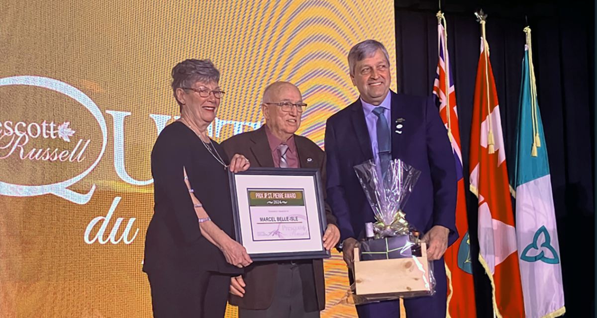Hawkesbury resident receives 2024 JP St-Pierre Award