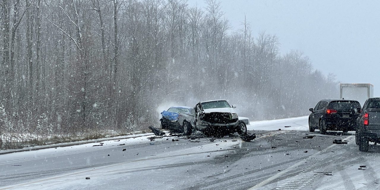 Multi-vehicle crash on Autoroute 50