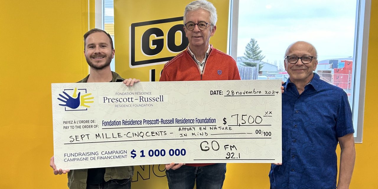 Radio station supports Prescott and Russell Residence