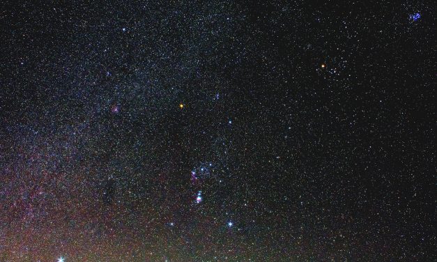 Winter sky, bright planets