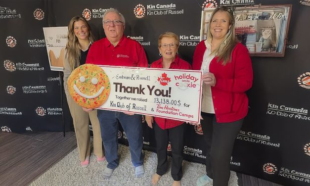 Tim Hortons’ Russell & Embrun locations raise more than $13,000 for Kin Club and Tim Hortons Children’s Foundation Camps