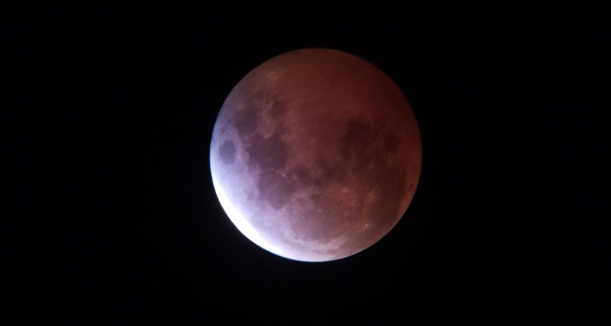 A late-night lunar eclipse