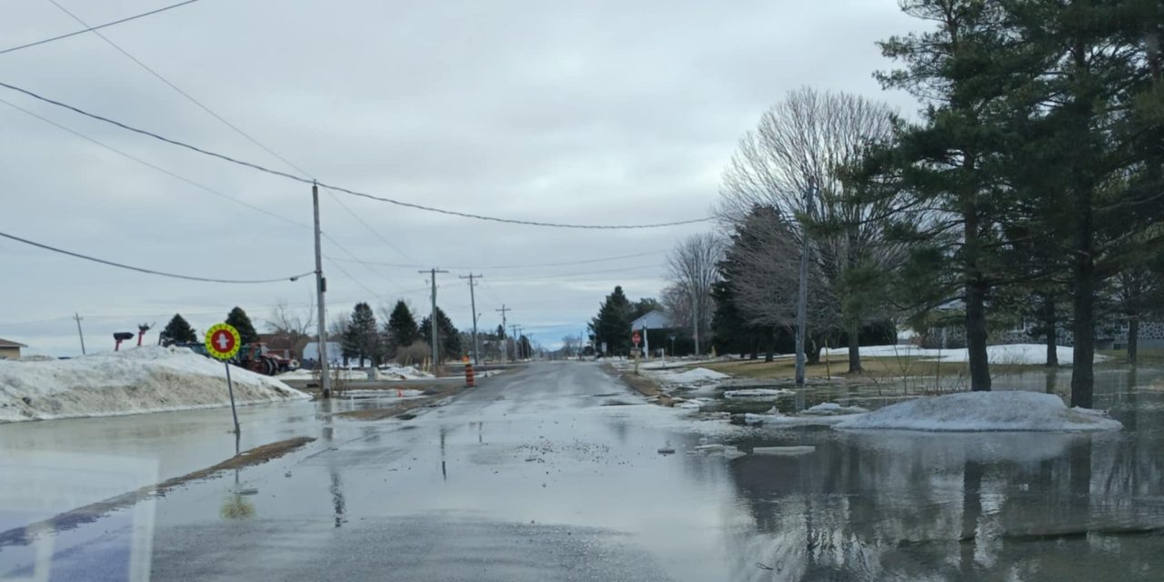 Flooding on local land and roads