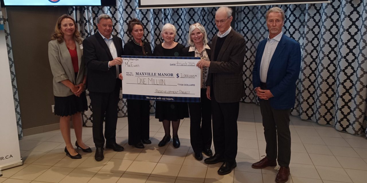 $1 million donation among good news for Maxville Manor campaign