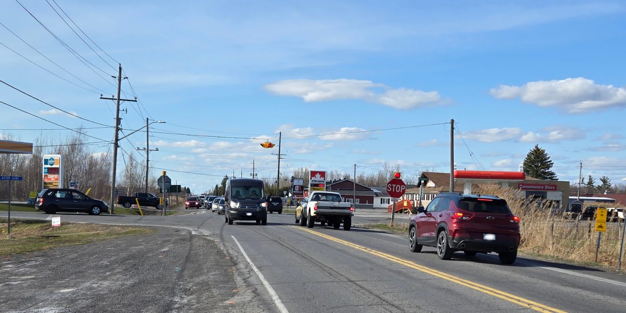 A roundabout will be built at the intersection of County Roads 3 and 5 in Russell Township