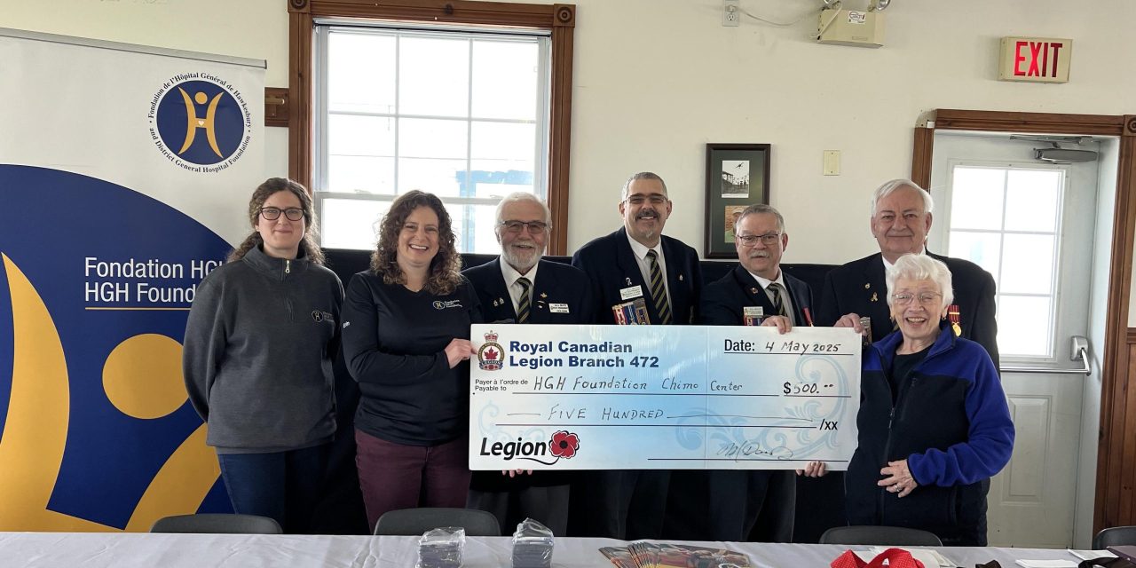 Legion branch donates to HGH oncology