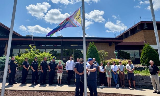 Hawkesbury raises Intersex-Inclusive Pride Flag at town hall