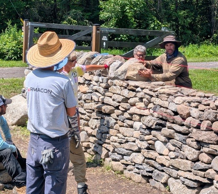 Stone wall workshop a hive of activity near Vankleek Hill