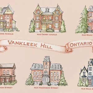 Vankleek Hill Postcard – Historic Gingerbread Houses Artwork