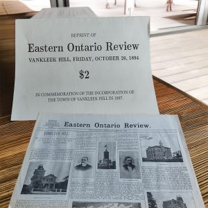Historic Newspaper Reprint – 1894 Eastern Ontario Review