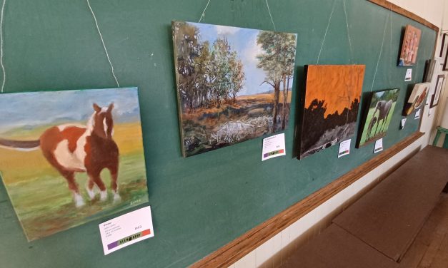Art in the schoolhouse at Glengarry Pioneer Museum