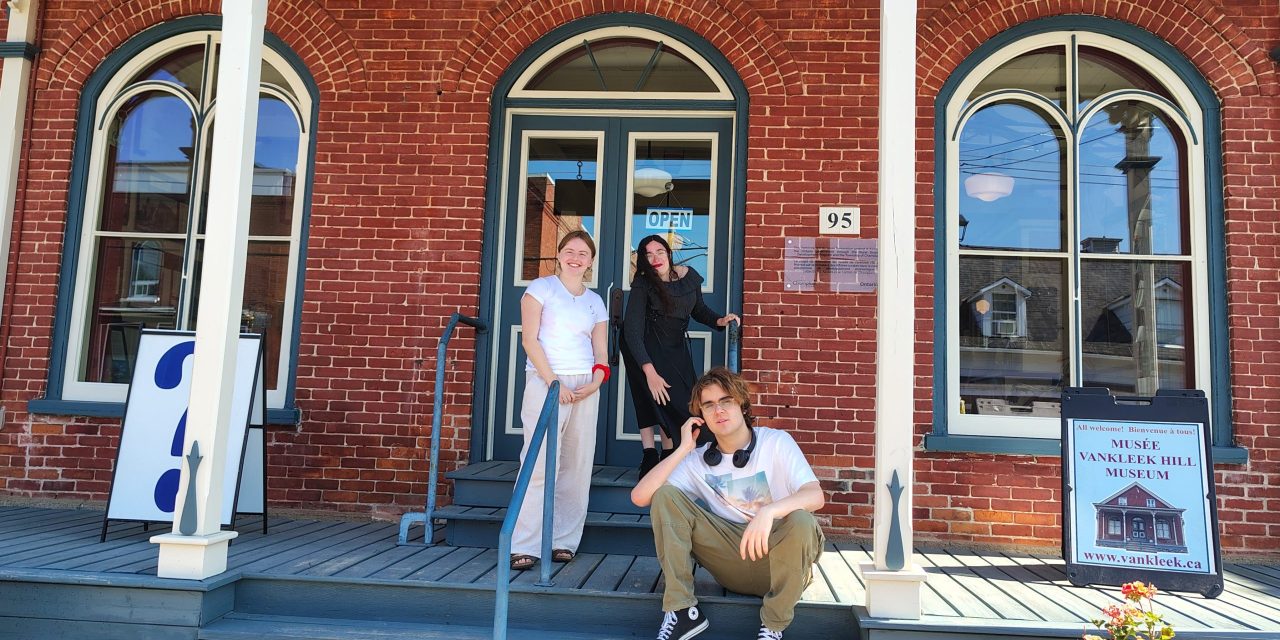 Students staff Vankleek Hill Museum and information centre