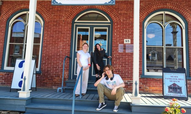 Students staff Vankleek Hill Museum and information centre