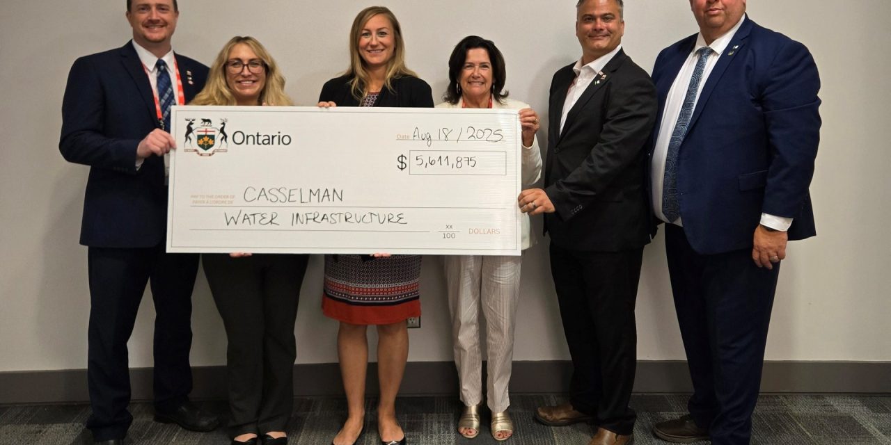$5.6 million from Ontario government for Casselman pumping station