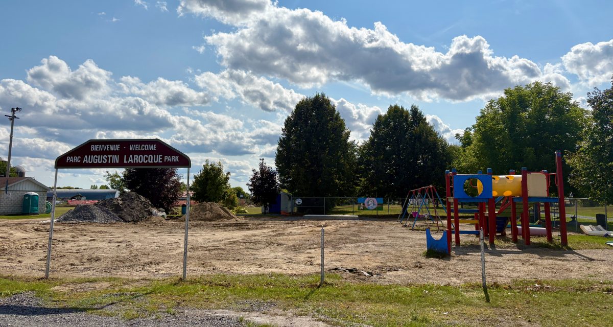 Parc Augustin Larocque work to be completed in September