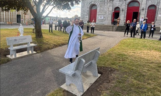 Reconciliation benches blessed at Hawkesbury church