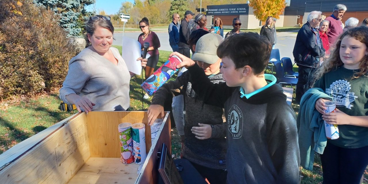 PCPS students make time capsules