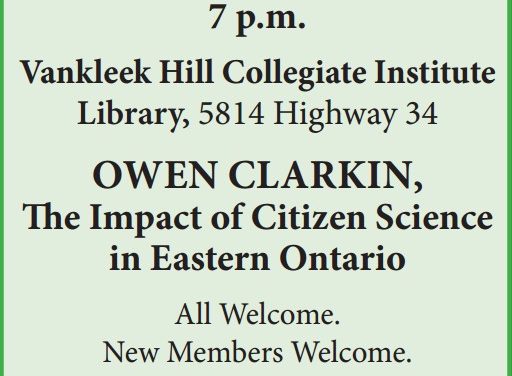 Vankleek Hill and District Nature Society Meeting