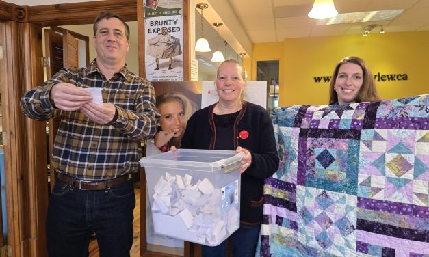 Quilt raffle winner drawn