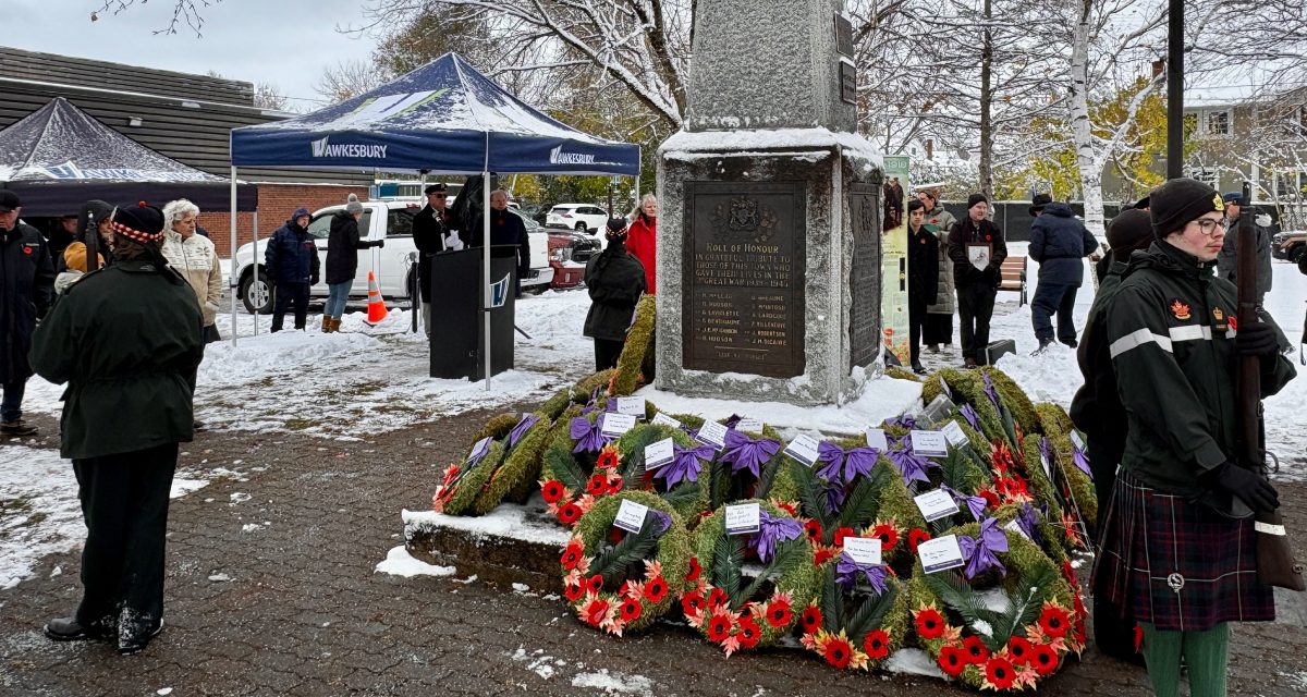 At the eleventh hour, Hawkesbury stands in Remembrance