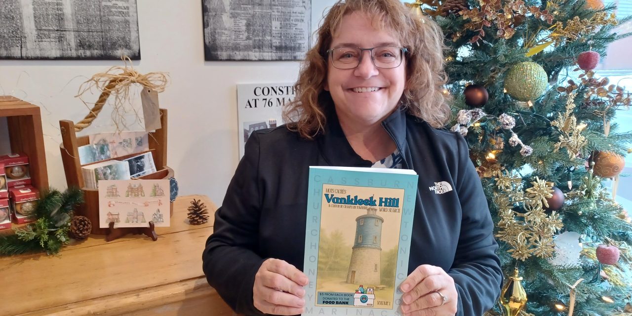 Word search book contains all Vankleek Hill, L’Orignal, and Champlain themes