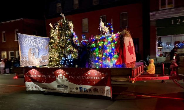 A Vankleek Hill Christmas parade float
