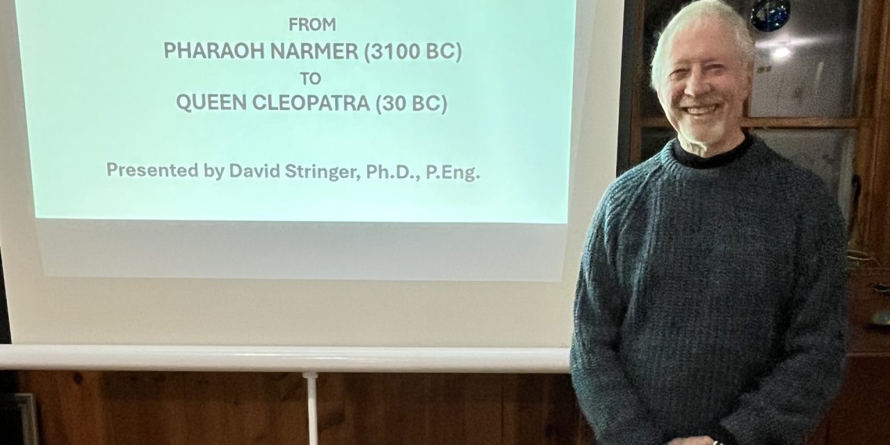 Audience captivated by David Stringer’s talk on Ancient Egypt