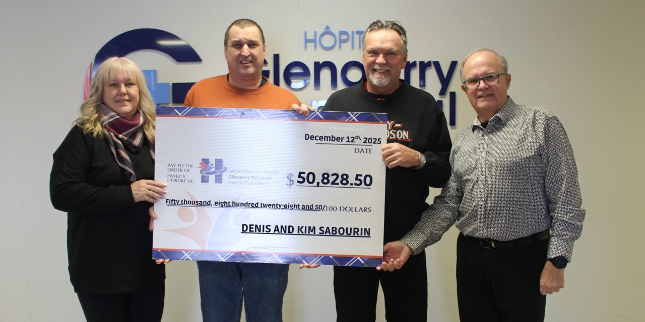 Sabourin’s support Glengarry hospital CT campaign