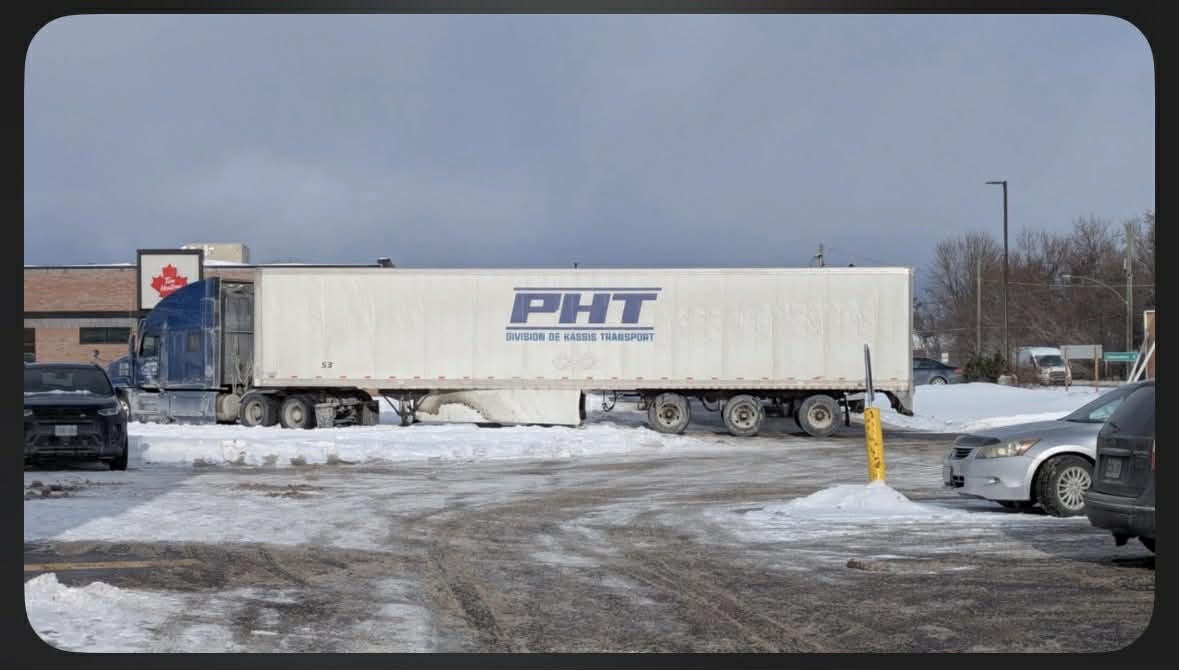 Transport leaves laneway in Vankleek Hill