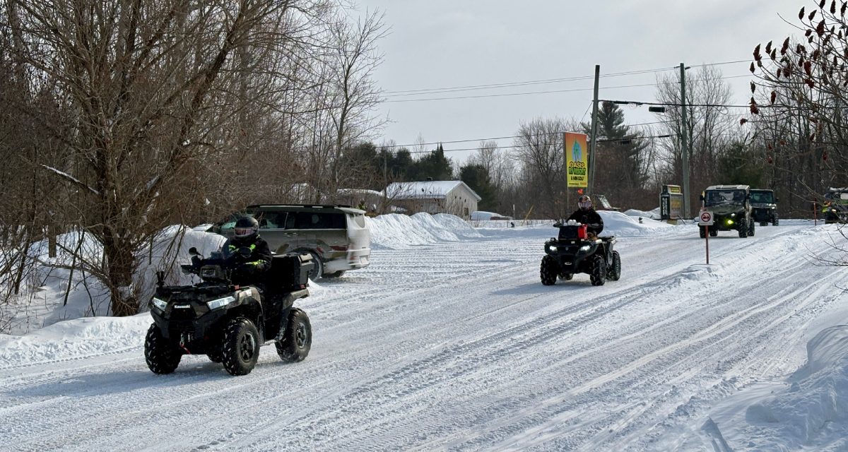 ATV and snowmobile fundraising ride for Relais Forest Larose project a success