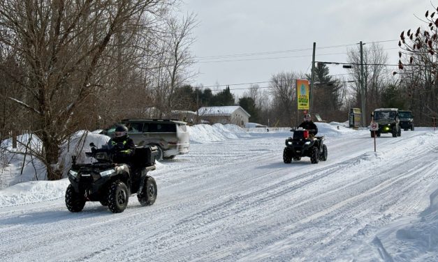 ATV and snowmobile fundraising ride for Relais Forest Larose project a success