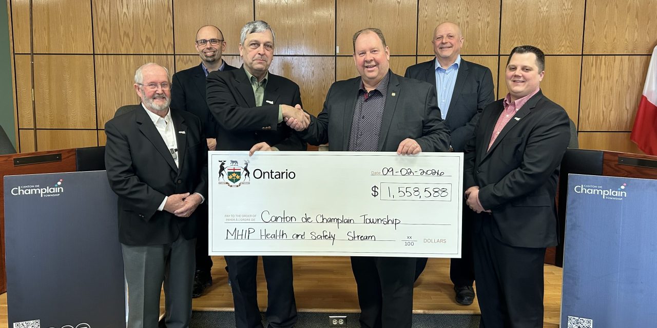 Champlain receives more than $1.5 million from province for sewer work in L’Orignal