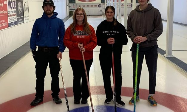 Local high schools competing in regional curling tournament