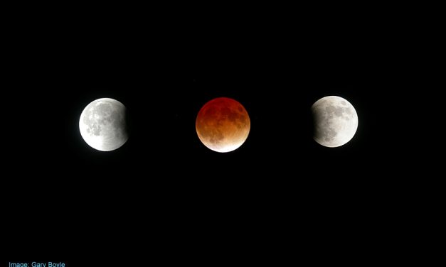 Late night lunar eclipse