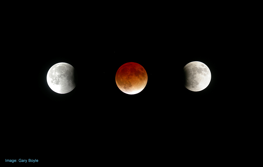 Late night lunar eclipse