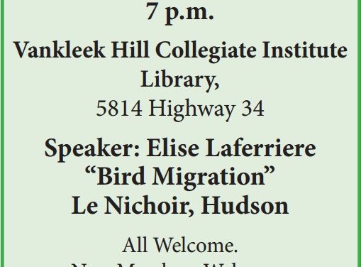 Vankleek Hill and District Nature Society Meeting