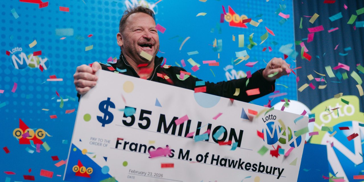 $55 million lottery win for Hawkesbury resident