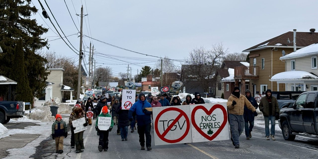 Alto protest in Chute-à-Blondeau