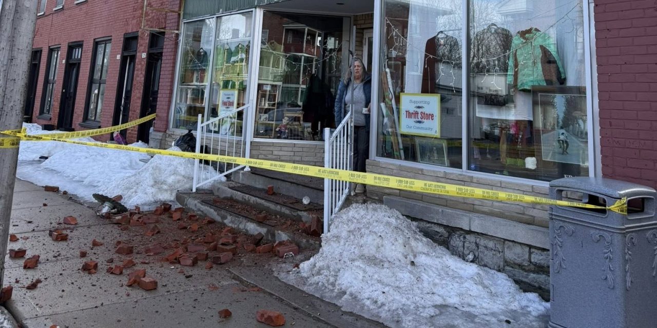 Bricks fall from food bank building in Vankleek Hill