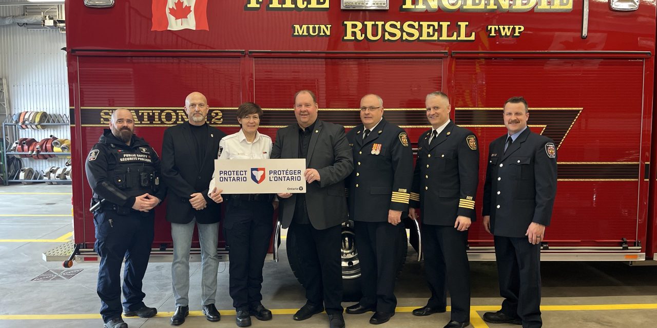 Province provides more than $49,000 for emergency preparedness in Russell Township