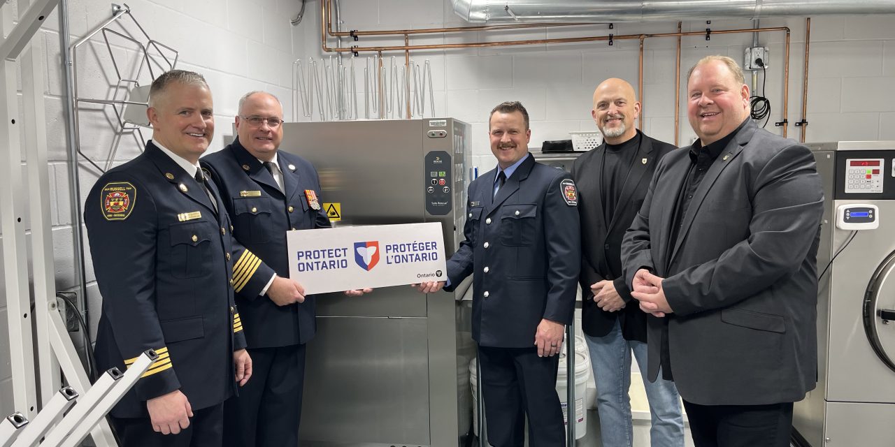 Russell fire department receives grant for decontamination equipment