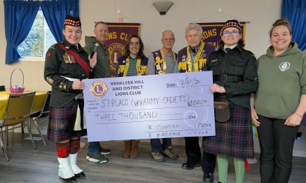 Vankleek Hill Lions support Cadet Corps