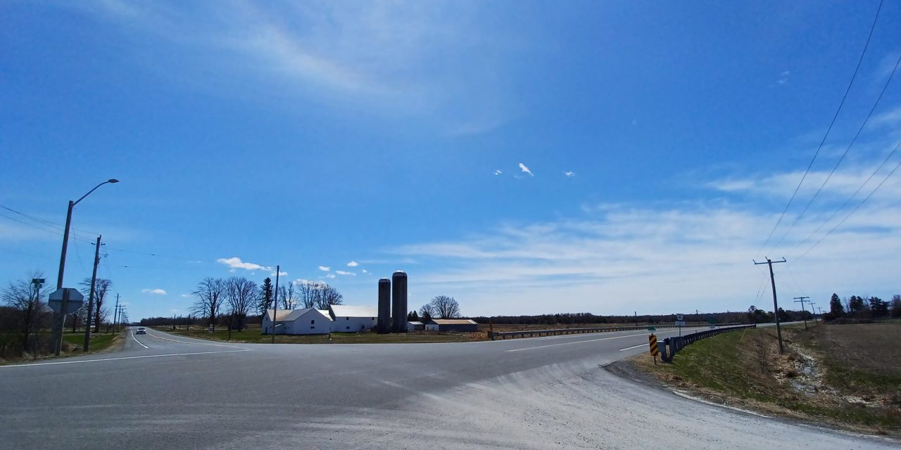 No changes recommended for County Road 43 and 20 intersection