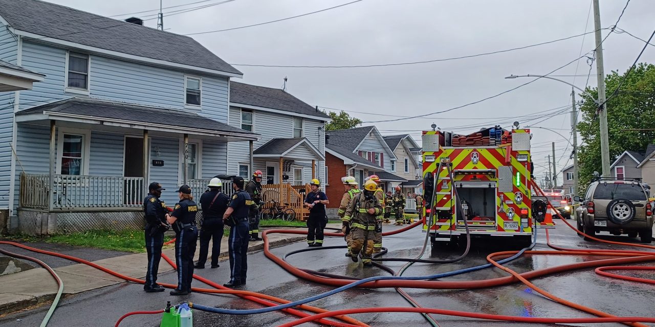 Fire on Regent Street in Hawkesbury